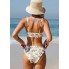  Жіночий купальник Cupshe Enamel Underwire М Двосторонній Бежевий (9937)