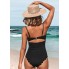 Суцільний купальник Cupshe Knotted Scalloped L Чорний (9939)