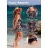  Жіночий суцільний купальник-сукня FS Swimsuit Retro 3XL Коричневий (9655)