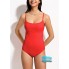 Фізіологічний суцільний купальник FS Beautikini Period Swimwear для плавання в період менструації XL Червоний (9604)