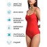 Фізіологічний суцільний купальник FS Beautikini Period Swimwear для плавання в період менструації XL Червоний (9604)