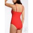 Фізіологічний суцільний купальник FS Beautikini Period Swimwear для плавання в період менструації XL Червоний (9604)