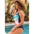 Купальник суцільний FS Dokotoo Tummy Control Swimsuiti S Синій (9608)