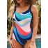 Купальник суцільний FS Dokotoo Tummy Control Swimsuiti S Синій (9608)