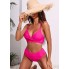  Жіночий купальник CUPSHE Women Swimsuit Lotto Bikini XL Фуксія (9591)