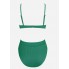 Роздільний купальник Cupshe Swimsuit М в рубчик Зелений (9617)