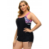  Жіночий купальник-сукня Hanna Nikole Tankini Plus Size 60 з коригуючим ефектом Комбінований (9509)