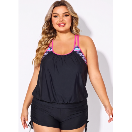 Женский купальник Hanna Nikole Tankini Plus Size 60с утягивающим эффектом Комбинированный (9509) Женский купальник Hanna Nikole Tankini Plus Size 60с утягивающим эффектом Комбинированный (9509)
