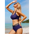 Жіночий купальник FS Vancavoo Women Bikini Set L Темно-синій (9519)