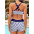 Жіночий купальник FS Bsubseach Tankini Swimsuit 3 в 1 М Темно-синій (9520)
