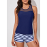 Жіночий купальник FS Bsubseach Tankini Swimsuit 3 в 1 М Темно-синій (9520)