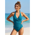 Суцільний купальник FS Flowy Abundant М з коригуючим ефектом Морської хвилі (9887)