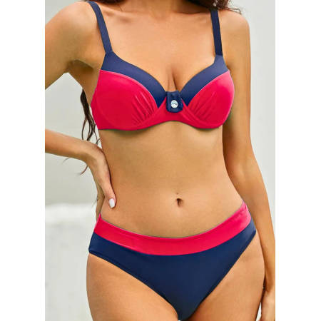  Женский раздельный купальник FS Bandeau Swimsuit Sets L Красный (9712)