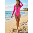 Жіночий фестивальний боді-купальник FS Bikini L Рожевий (9529)
