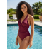 Суцільний купальник FS Flowy Abundant М з коригуючим ефектом Бордовий (9559)