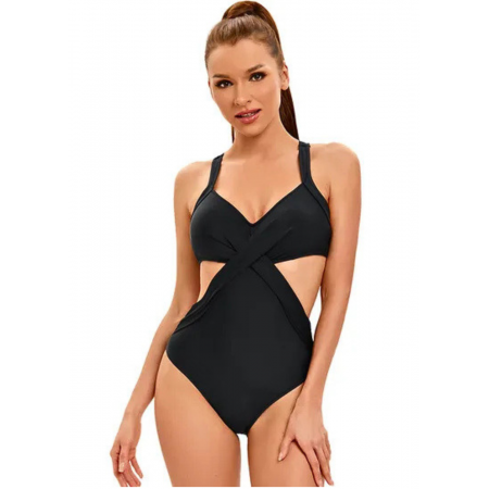 Слитный купальник FS Cross Stripes Swimsuits S Черный (9621) Слитный купальник FS Cross Stripes Swimsuits S Черный (9621)