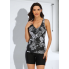 Жіночий спортивний купальник FS Imuedaen Women's Tankini Swimsuit Tummy Control М Чорний (9581)