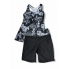 Жіночий спортивний купальник FS Imuedaen Women's Tankini Swimsuit Tummy Control М Чорний (9581)