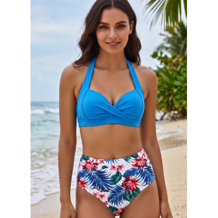 Женский раздельный купальник FS Bikini Set Spao S Голубой (9597)