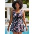  Жіночий суцільний купальник-сукня FS Swimsuit Retro XXL Чорний (9652)