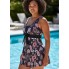  Жіночий суцільний купальник-сукня FS Swimsuit Retro XXL Чорний (9652)
