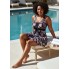  Жіночий суцільний купальник-сукня FS Swimsuit Retro XXL Чорний (9652)