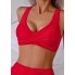 Жіночий купальник FS Women's Bikini Set Swimsuits Sports XXL Червоний (9691)