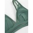  Жіночий купальник Cupshe Deep V Neck Mid Waisted Backless Bikini Set XL Оливковий (9693)