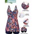  Жіночий купальник-танкіні Hanna Nikole Tankini Plus Size 54 Синій (9391)