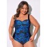 Суцільний купальник FS WIN.MAX Tummy Control Monokini XXL Синій (9706)