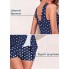  Жіночий суцільний купальник FS SHEKINI Women's Swimsuit XXL Синій (9709)