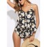 Жіночий купальник FS Tankini Swimwear Sets Plus Size 3XL Чорний (9724)