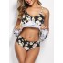  Жіночий купальник FS Tankini Swimwear Sets Plus Size 3XL Чорний (9724)