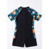  Жіночий спортивний купальник-комбінезон FS FYMNSI Women's Surf Suit Swimsuit XXL Чорний (9730)