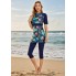 Жіночий купальник FS Modesty Swimming Costume Surfing XXL Синій (9736)