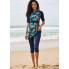  Жіночий купальник FS Modesty Swimming Costume Surfing XXL Синій (9736)