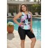  Спортивний роздільний купальник FS Tankini Boyshort Swimsuit XXL Комбінований (9738)