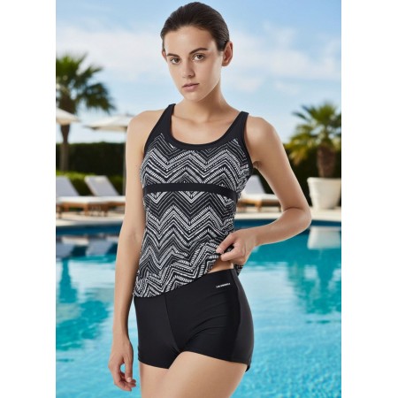 Спортивный купальник FS Luluwingx Cross Back Tankini Set S Черный (9740)