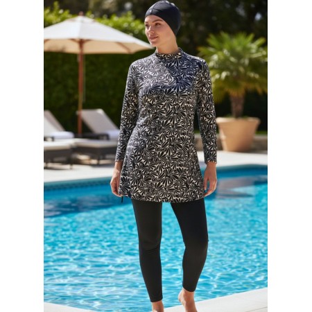 Женский мусульманский купальник-буркини FS Muslim Swimwear 3XL Черный (9744)