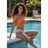 Жіночий купальник Cupshe Women's Bikini Swimsuit М Помаранчевий (9753)