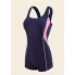  Жіночий спортивний купальник-комбінезон FS Swimsuit Boyleg Athletic XXL Синій (9755)