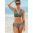 Роздільний купальник CUPSHE Women's Bikini L Оливковий (9819)