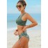 Роздільний купальник CUPSHE Women's Bikini L Оливковий (9819)