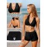  Жіночий купальник FS Vancavoo Women's Swimsuit М Чорний (9930)