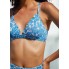  Роздільний купальник CUPSHE Floral Scalloped Bralette М Блакитнний (9915)