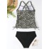 Жіночий купальник танкіні роздільний FS Aria Tankini Top XL з ефектом утяжки Коричневий (9766)