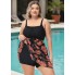 Купальник-сукня Hanna Nikole Tankini Swim Dress Plus Size 56 Чорний (9771)