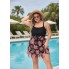 Купальник-сукня Hanna Nikole Tankini Swim Dress Plus Size 56 Чорний (9771)