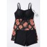 Купальник-сукня Hanna Nikole Tankini Swim Dress Plus Size 56 Чорний (9771)