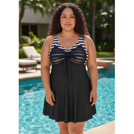 Роздільний Купальник-сукня Hanna Nikole Tankini Set Bathing Dress 54 Чорний (9772) Роздільний Купальник-сукня Hanna Nikole Tankini Set Bathing Dress 54 Чорний (9772)